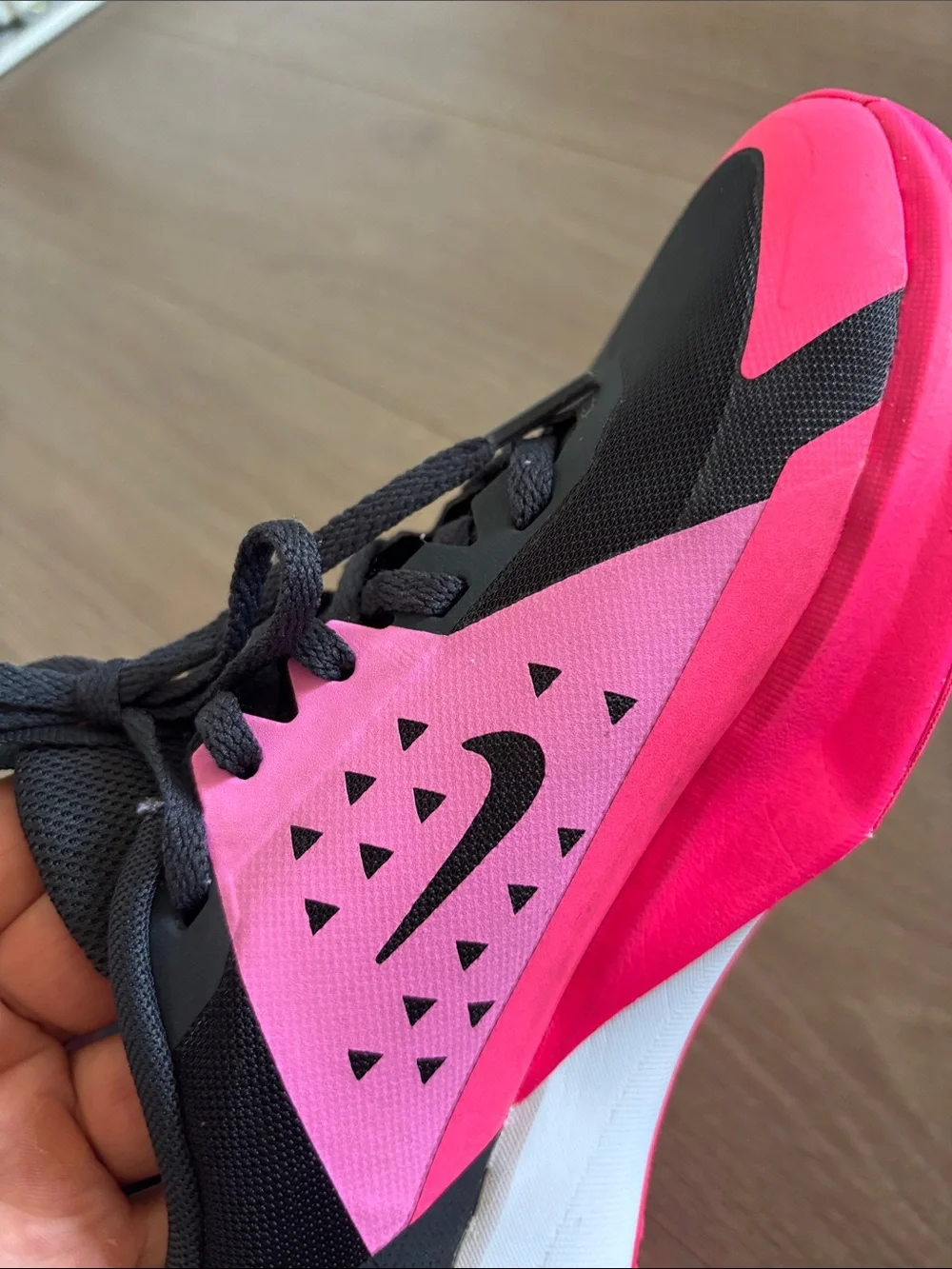 Nike Kids Black & Hot Pink Athletic Sneakers